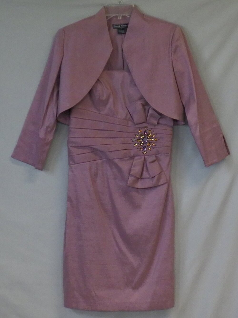 Vintage Jessica Howard Dusky Pink Jacket & Dress Set